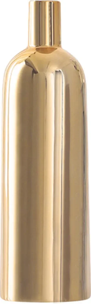 Bmen Keramikvase Gold 27,5 cm galvanisiert
