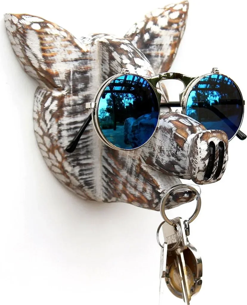 DanDiBo Wand Brillenhalter Schwein Haken