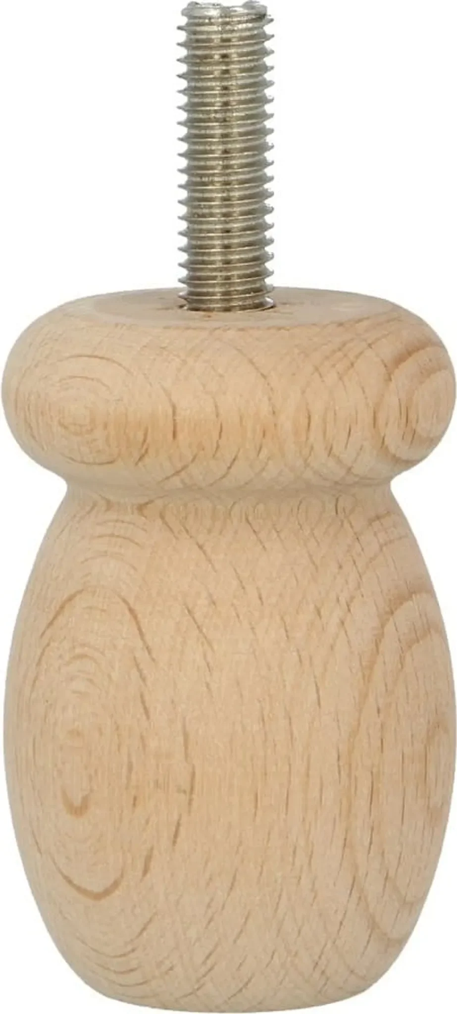 MS Beschläge Möbelfuß Buche – Vollholz, Ø 36 mm, 55 mm Höhe