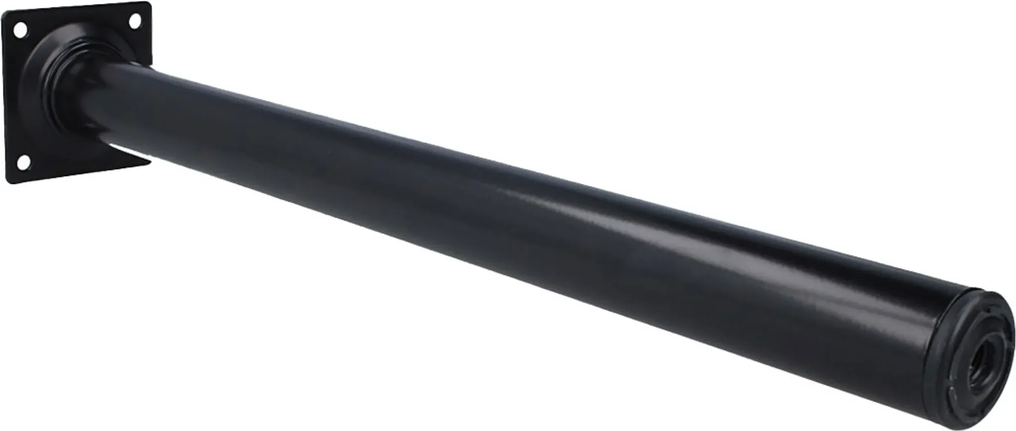 MS Beschläge Möbelbein Rund Ø30 mm – Schwarz, 350 mm Höhe