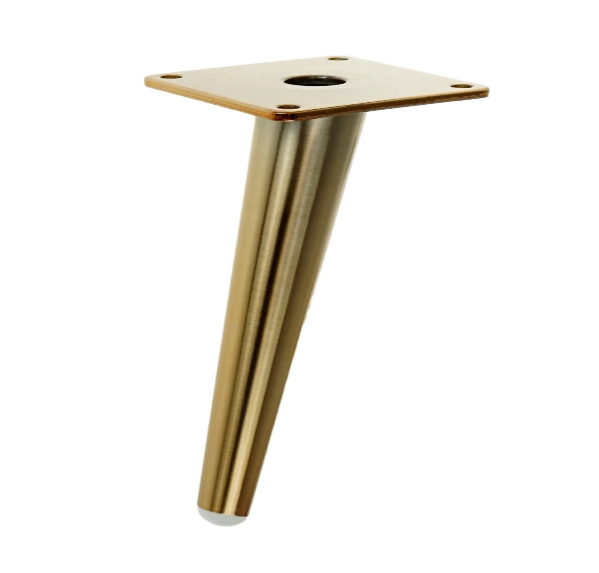 Global Service Metallfuß – Antik-Gold, 13 cm, schräg