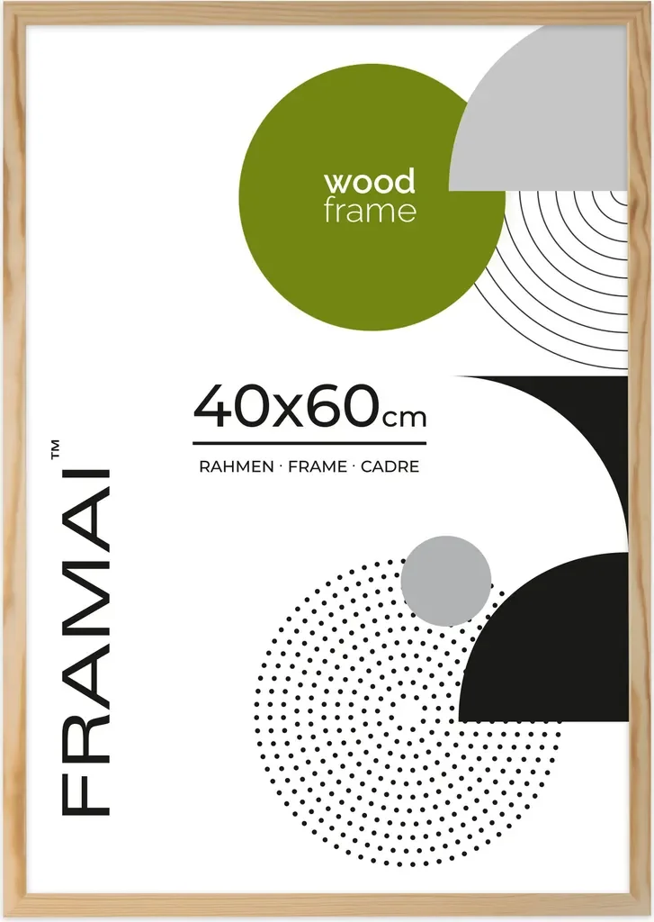 FRAMAI Echtholz Bilderrahmen 40x60