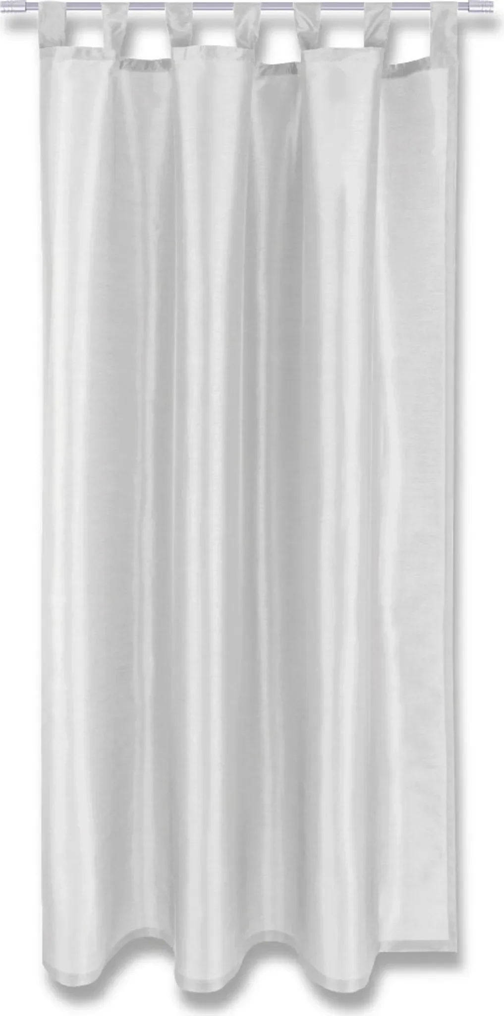 Arsvita Gardine „Alessia“ 140×175 cm – Blickdicht mit Schlaufen, Grau