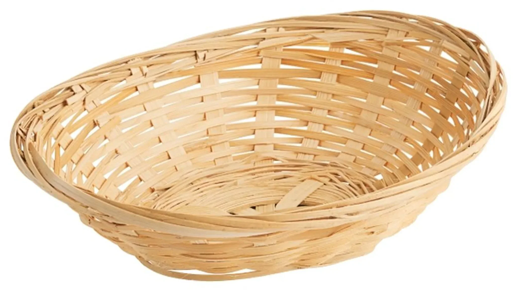 Contacto Bambuskorb oval – lebensmittelgeeignet, 20 × 15,5 × 7 cm