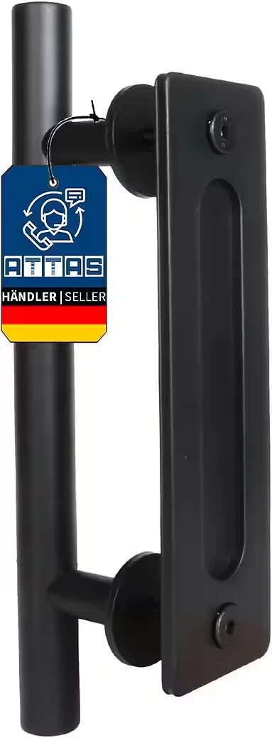 ATTAS Türgriff Schiebetür Stahl schwarz