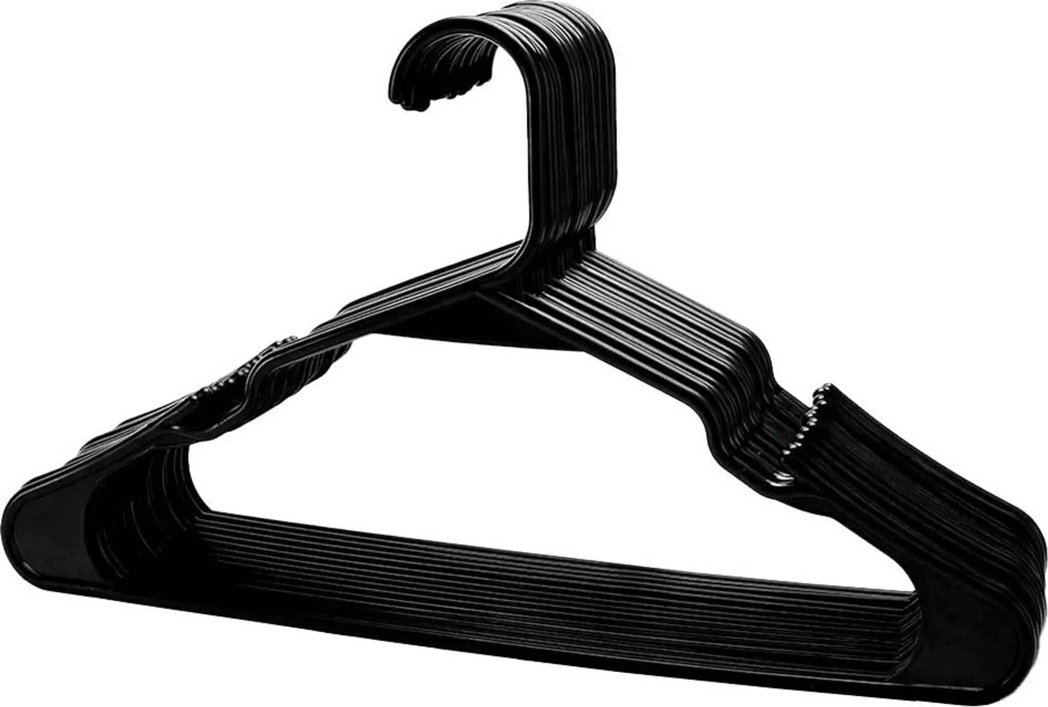 Kondela Kleiderbügel „Igis“ – 10er Set, schwarz